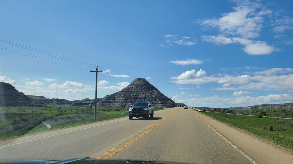Scenic drive to Drumheller, Alberta