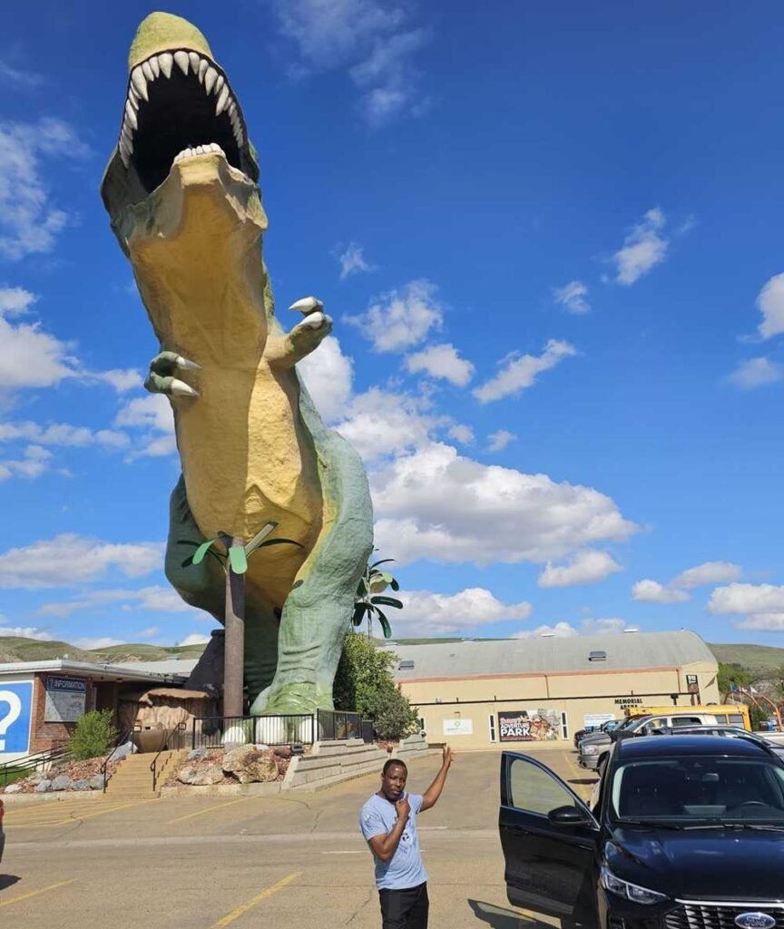 World largest dinosaur in one of the small towns in Alberta