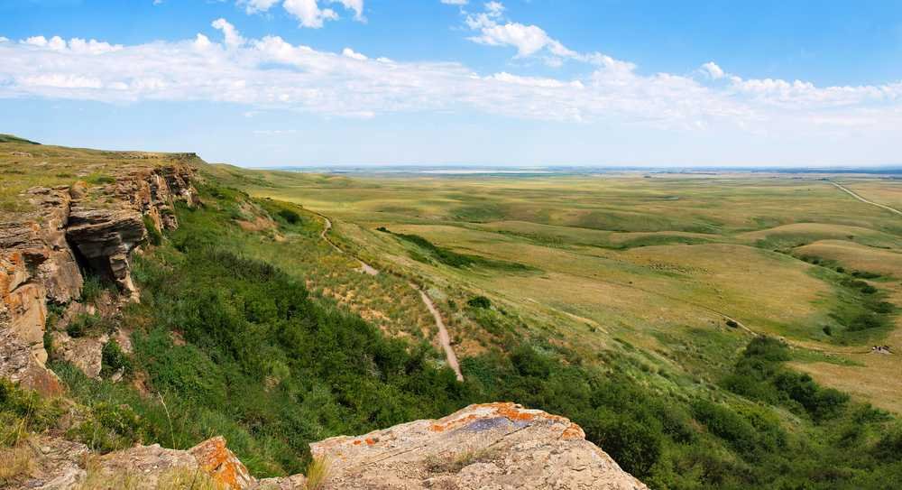 Cliff at the Head-Smashed-In Buffalo Jump