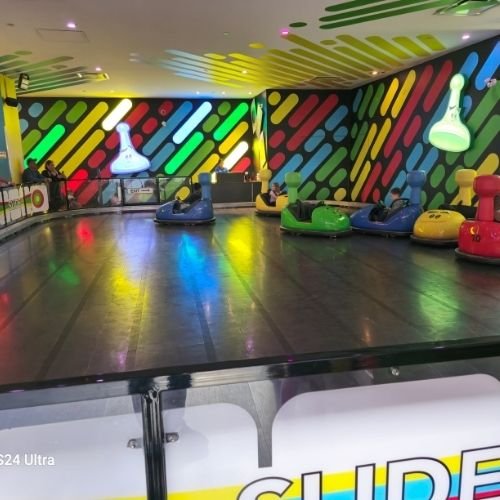 SORRY! Sliders Bumper Cars rides at Galaxyland, West Edmonton Mall.