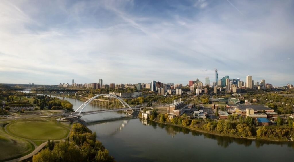 Aerial view of Edmonton, Alberta