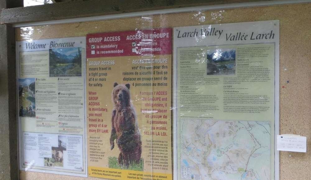 Larch Valley hike guidelines