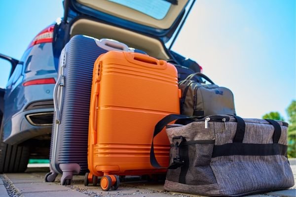 suitcases and travel bags