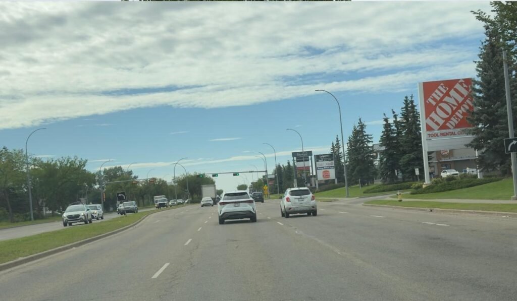 137 Street in North Edmonton near Skyview Centre