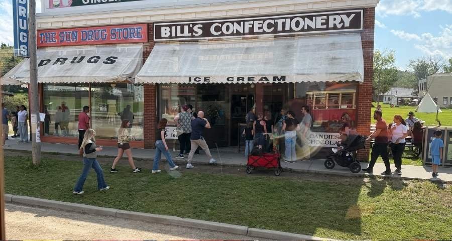 Bill's Confectionery cafe at Fort Edmonton Park