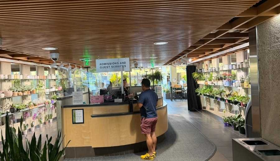 The admissions and Guest Services at the Muttart Conservatory.