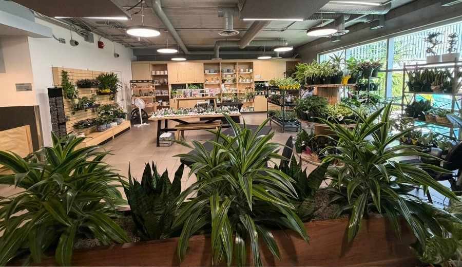 The gift shop at the Muttart Conservatory.