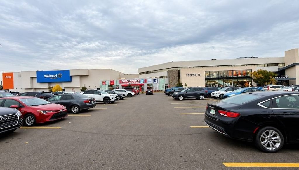 Kingsway Mall Edmonton parking lot.