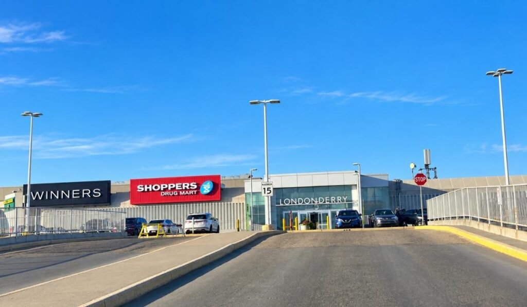 Entrance to the Londonderry Mall: One of the best shopping malls in North Edmonton.