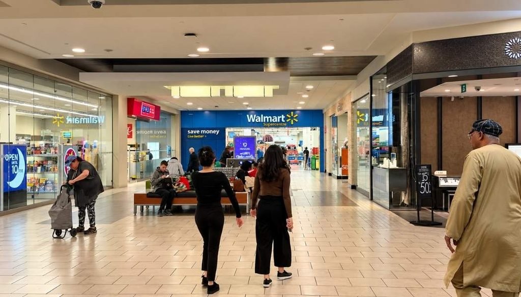 Walmart store at Kingsway Mall Edmonton.