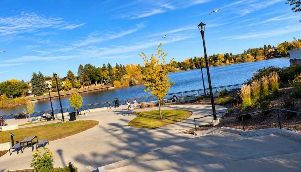 Beaumaris Lake in North Edmonton